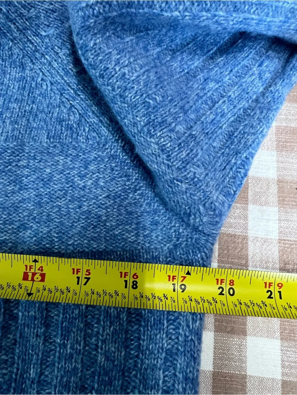 Ralph Lauren turtleneck wool sweater large blue